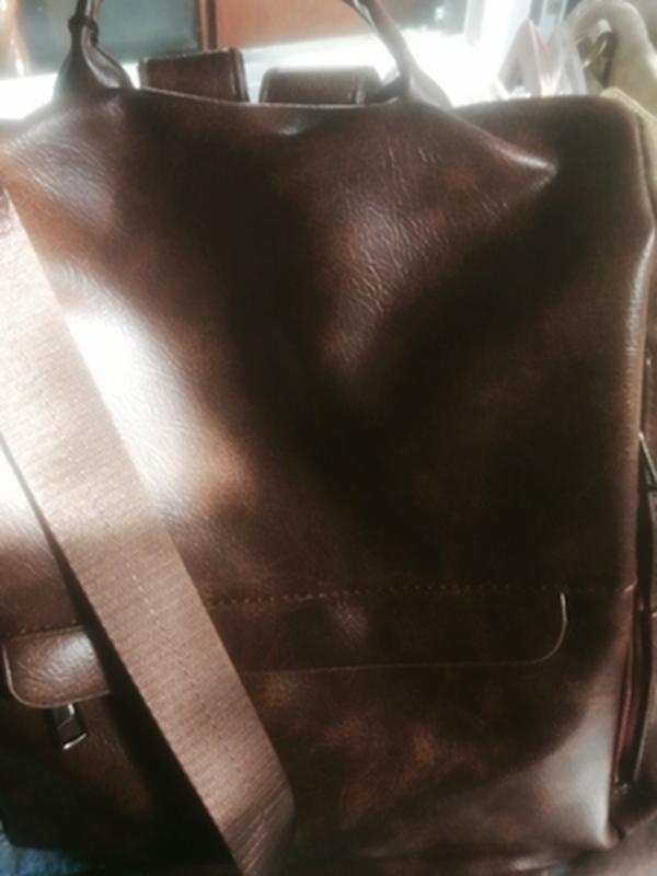 Ladies Genuine Leather Anti-Theft Travel Backpack photo review