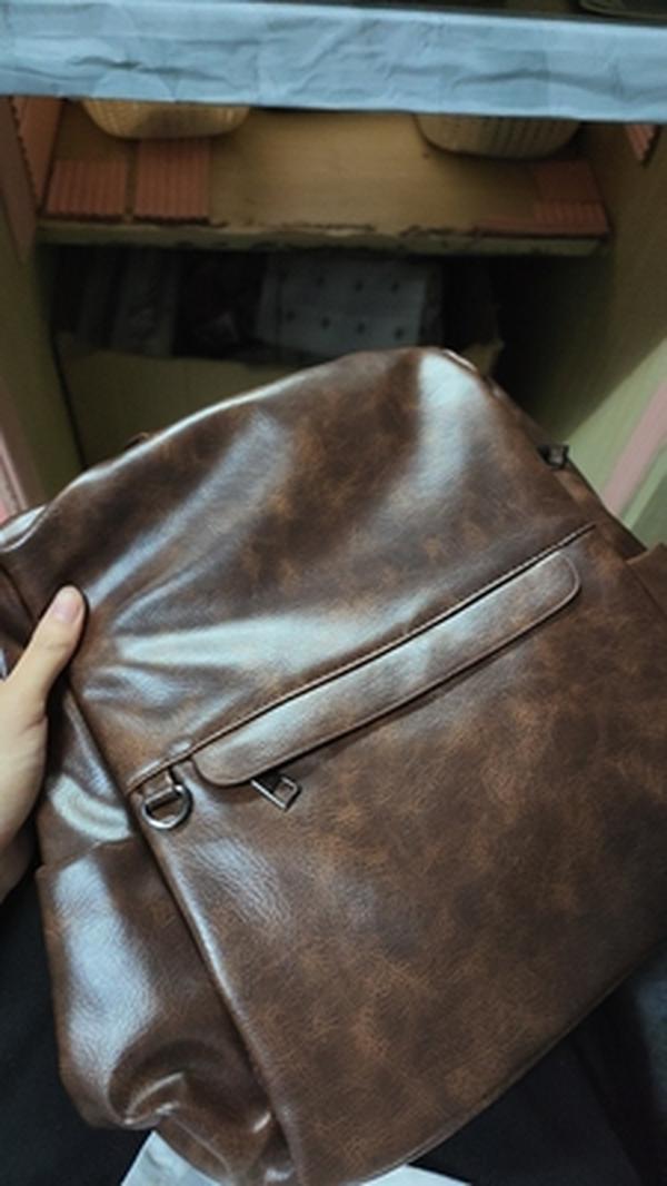 Ladies Genuine Leather Anti-Theft Travel Backpack photo review