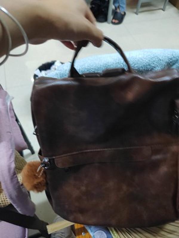 Ladies Genuine Leather Anti-Theft Travel Backpack photo review