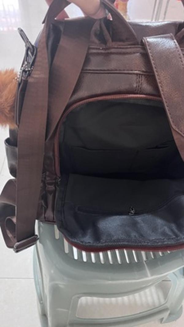 Ladies Genuine Leather Anti-Theft Travel Backpack photo review