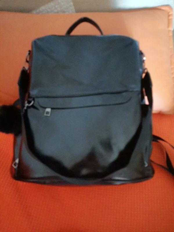 Ladies Genuine Leather Anti-Theft Travel Backpack photo review