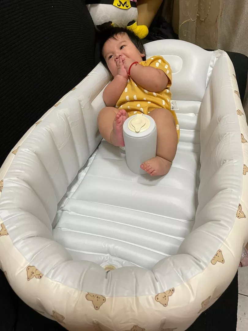 Convenient Folding Inflatable Baby Bathtub photo review