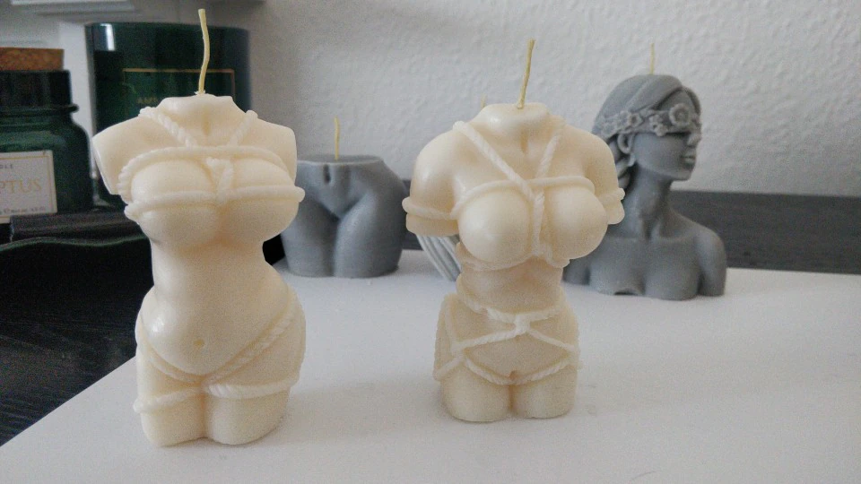 Nude Rope-Tied Woman Candle Silicone Mold photo review