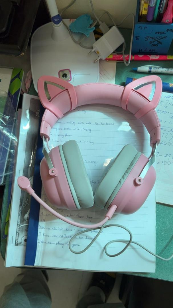 Onikuma K15 - Pink Gaming Headset For Ps4, Xbox And Nintendo Switch photo review