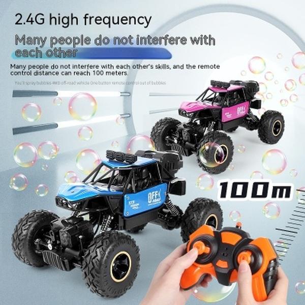4WD RC Car with Bubble Machine For Kids, Remote Control, And Outdoor Play