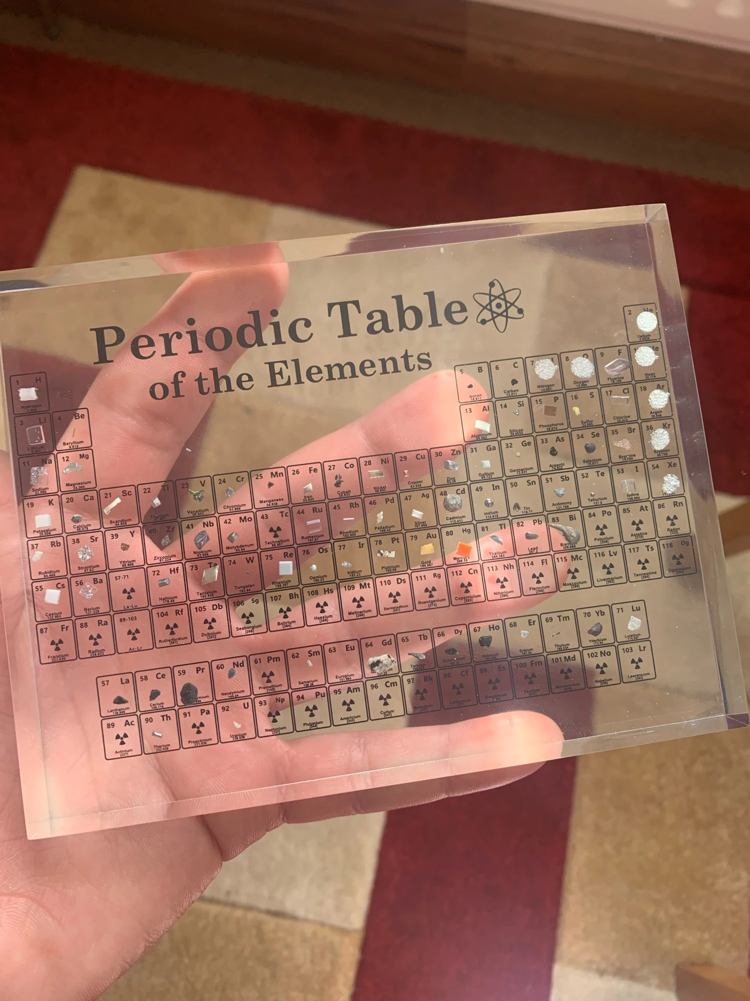 Periodic Table Display With Real Elements photo review