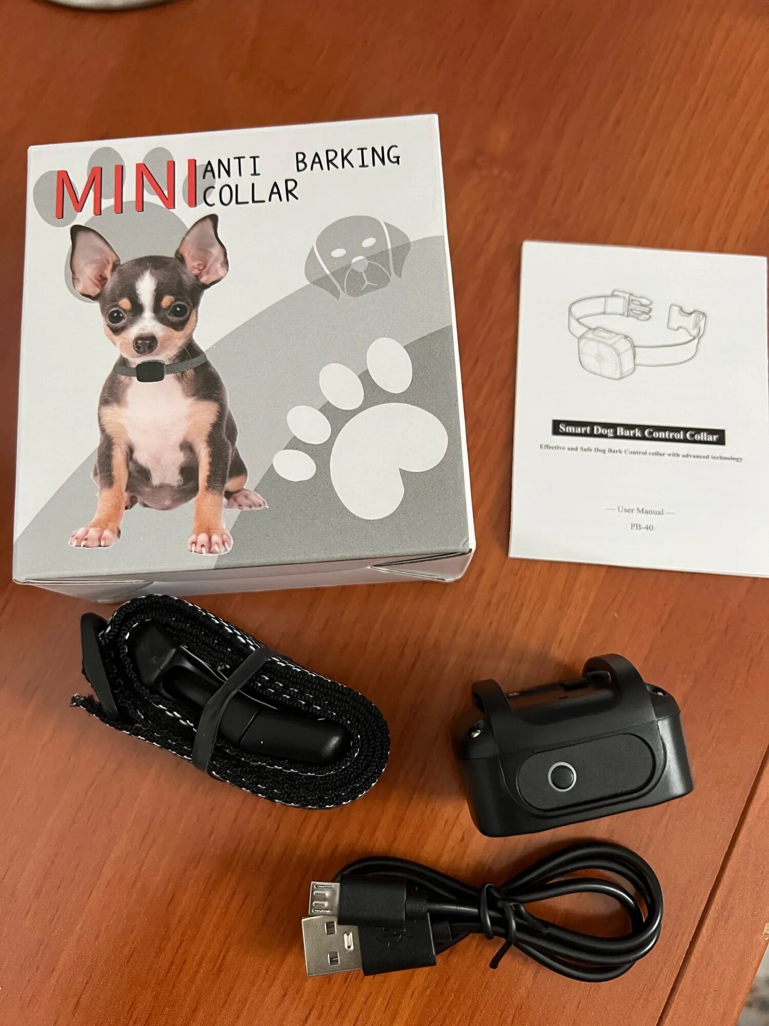 Rechargeable Ultrasonic And Vibration Dog Barking Deterrent Collar With LED Flashlight photo review