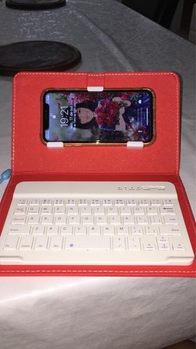 Wireless Portable Phone Keyboard, Wireless Keyboard Case Protective Cover photo review