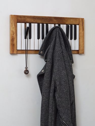 Piano Wooden Coat Racks, Wooden Piano Keyboard Shape Hook Hanger photo review