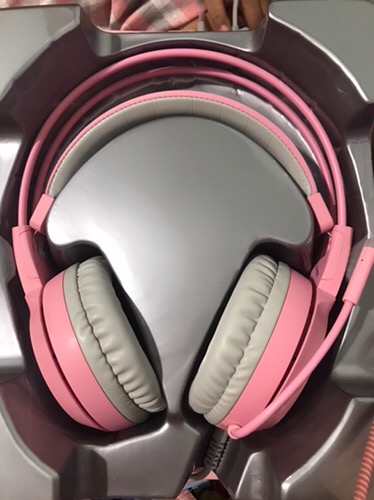 Pink Cat Ear Gaming Headset photo review