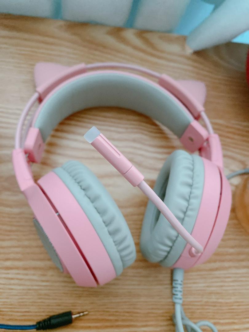 Pink Cat Ear Gaming Headset photo review