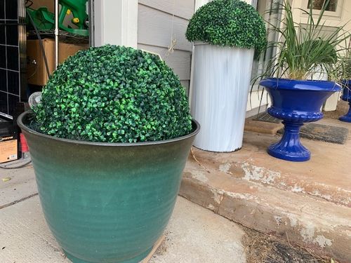 Plant Topiary Balls, Simulated Plastic Grass Ball photo review