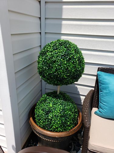 Plant Topiary Balls, Simulated Plastic Grass Ball photo review