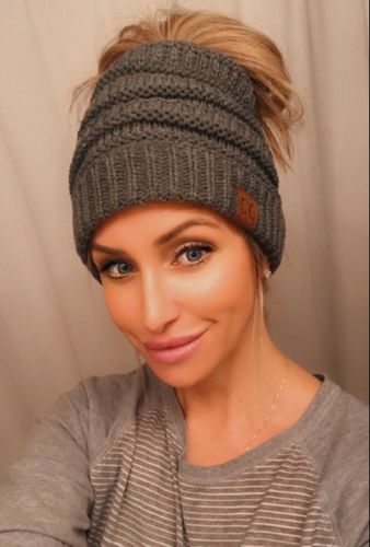 Soft Knit Beanie That's Perfect For Ponytails & Buns photo review