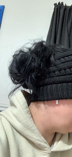 Soft Knit Beanie That's Perfect For Ponytails & Buns photo review