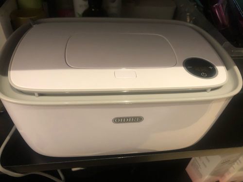 Portable Baby Wipe Warmer, Napkin Heating Storage Box Warmer Temperature Control photo review