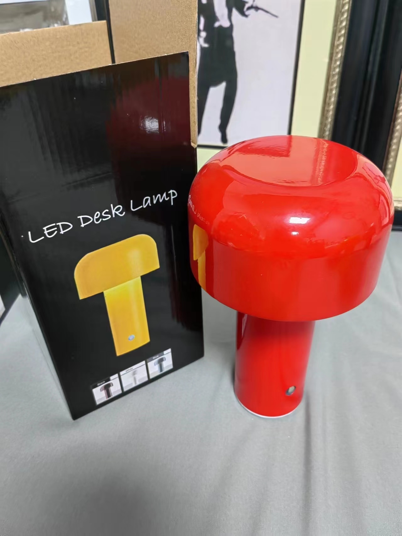 Portable Mushroom Lamp with Touch Dimming - USB Rechargeable Mushroom Light photo review