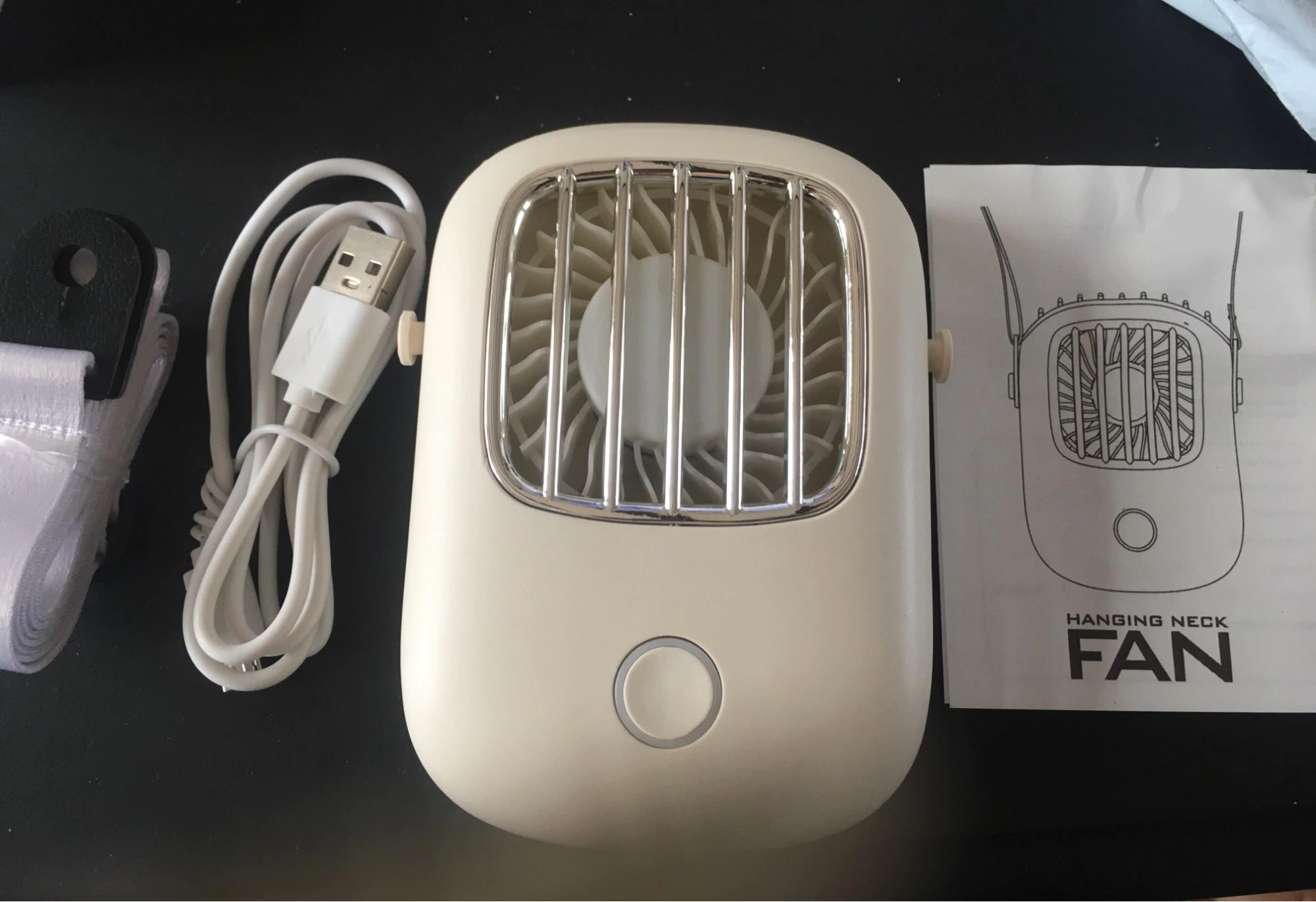 Portable Neck Fan with USB Charging, Mini Handheld Fan photo review