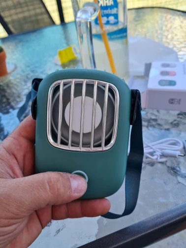 Portable Neck Fan with USB Charging, Mini Handheld Fan photo review