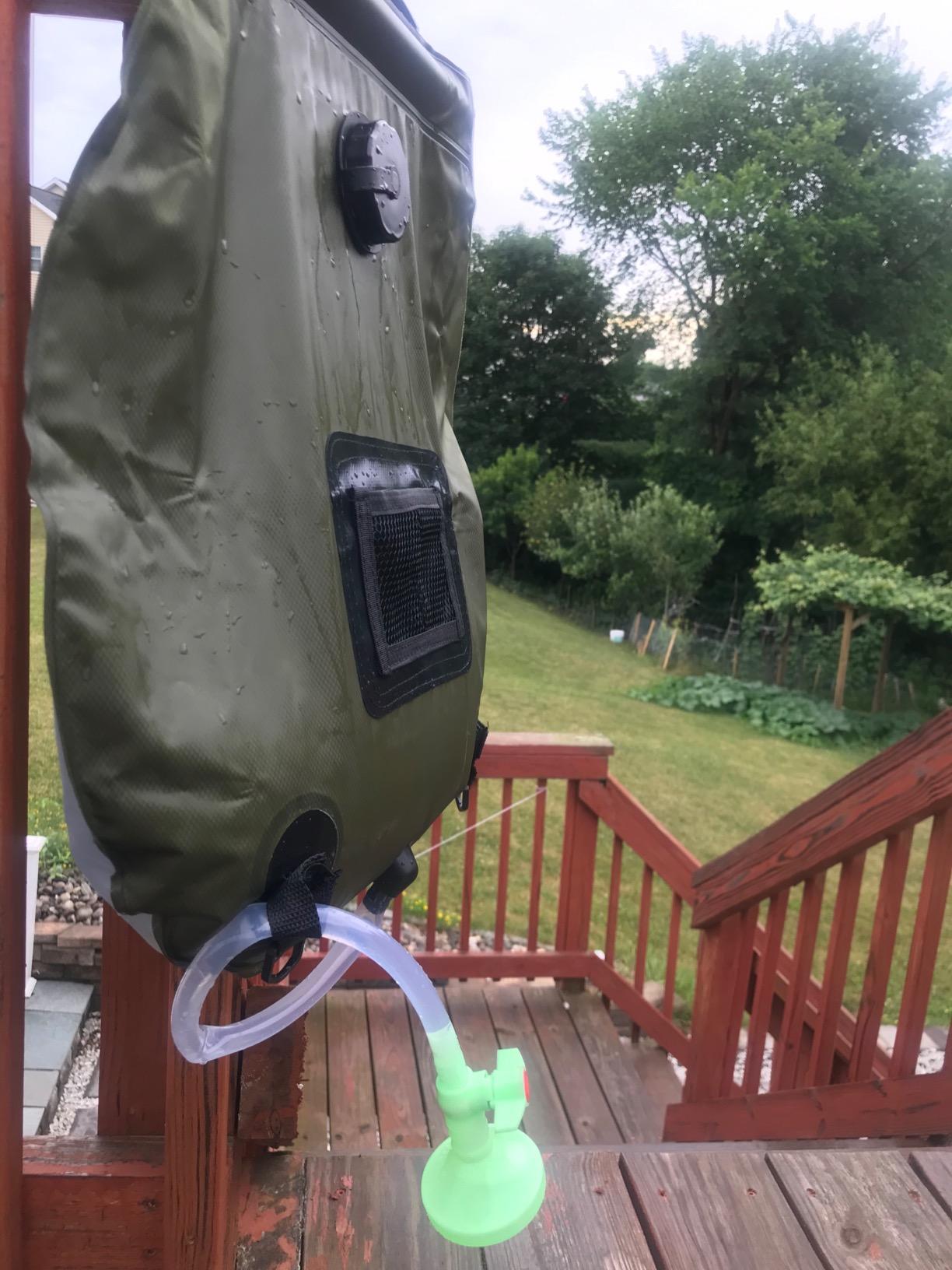 Portable Solar Camping Shower Bag (5 Gallons/ 20L) photo review