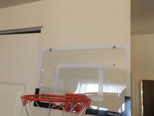 Premium Indoor Basketball Hoop Goal, Transparent Wall Mounted Basketball Board photo review