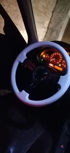 14 Inch 6-Hole Racing Steering Wheel Colorful Spoke ABS Drifting Wheel for Car photo review
