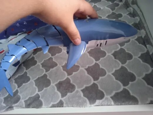 Remote Control Shark Robot With Water Spray For Kids photo review