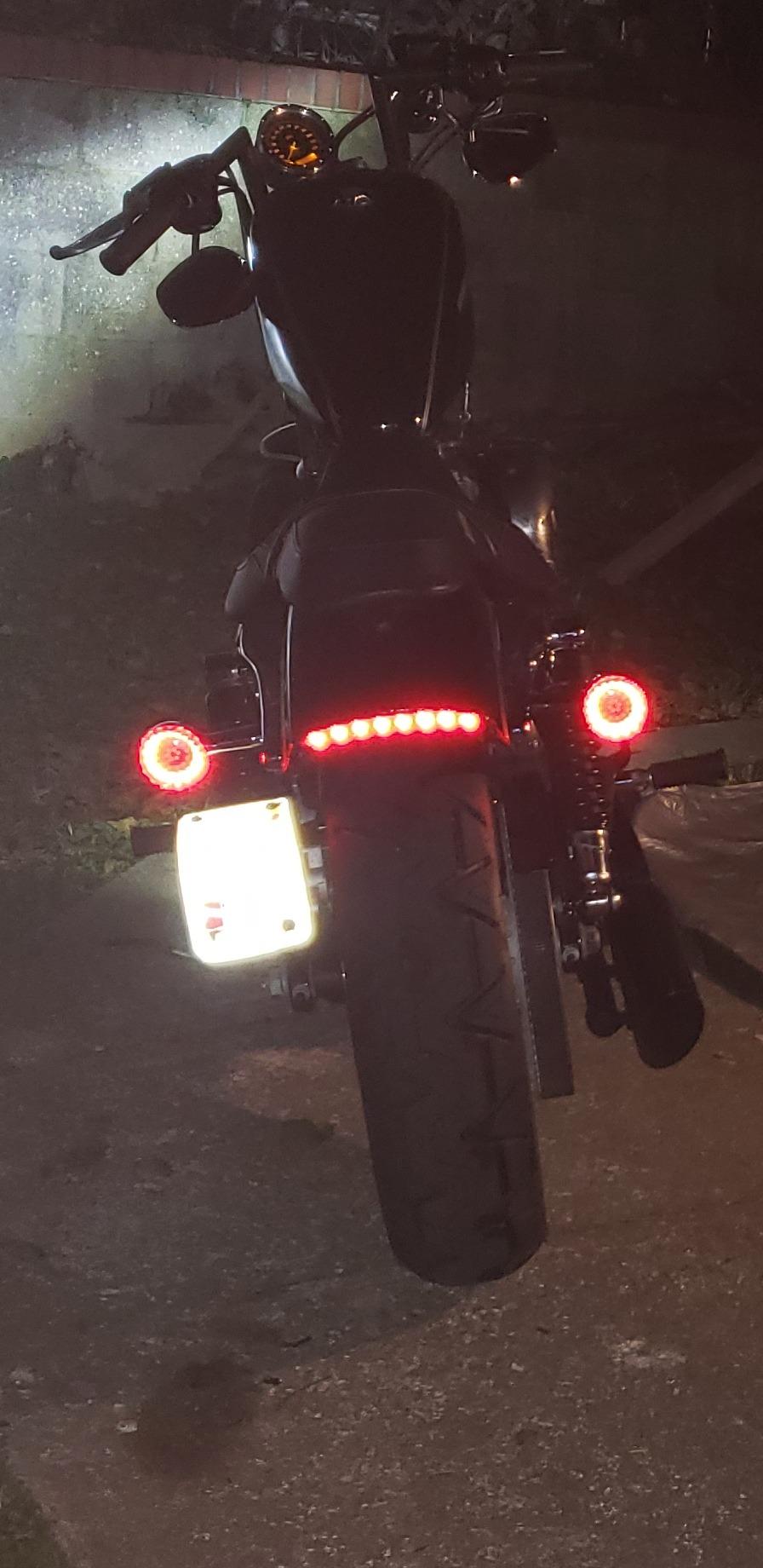 Rear Fender Edge Led Motorcycle Tail Lights photo review