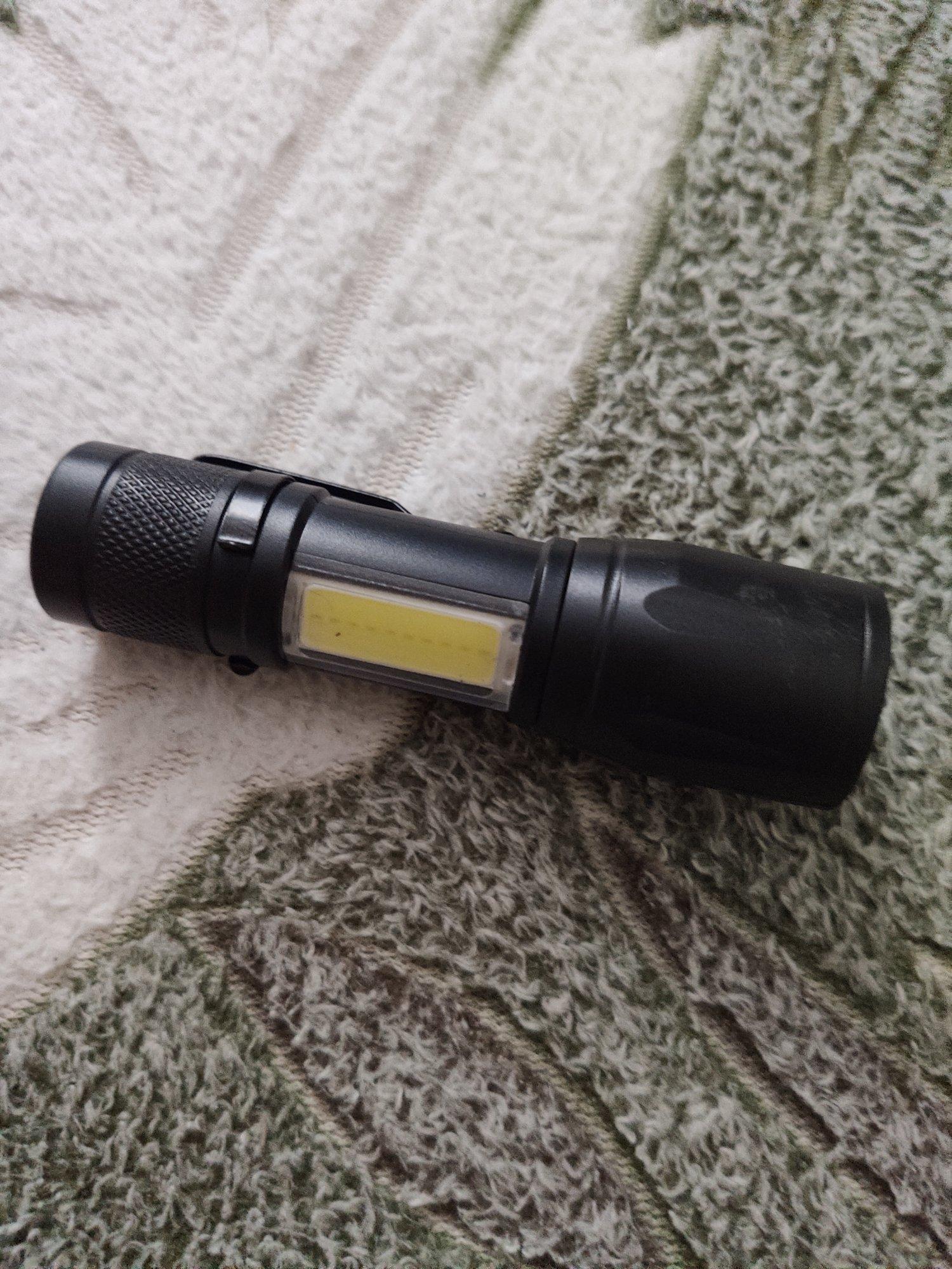 Rechargeable Tactical Flashlight 3.0 - Mini Telescopic COB Glare LED Flashlight photo review