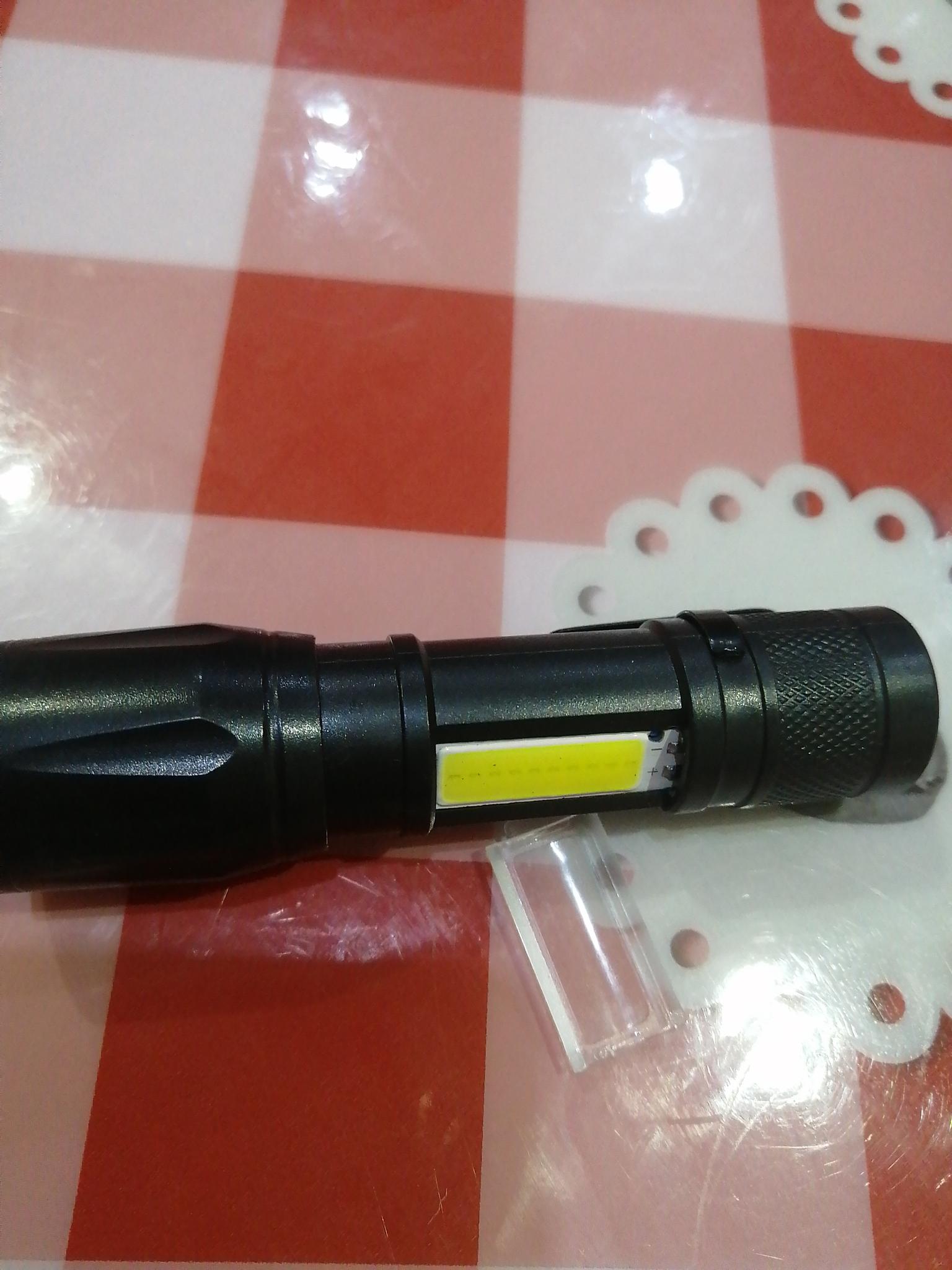 Rechargeable Tactical Flashlight 3.0 - Mini Telescopic COB Glare LED Flashlight photo review