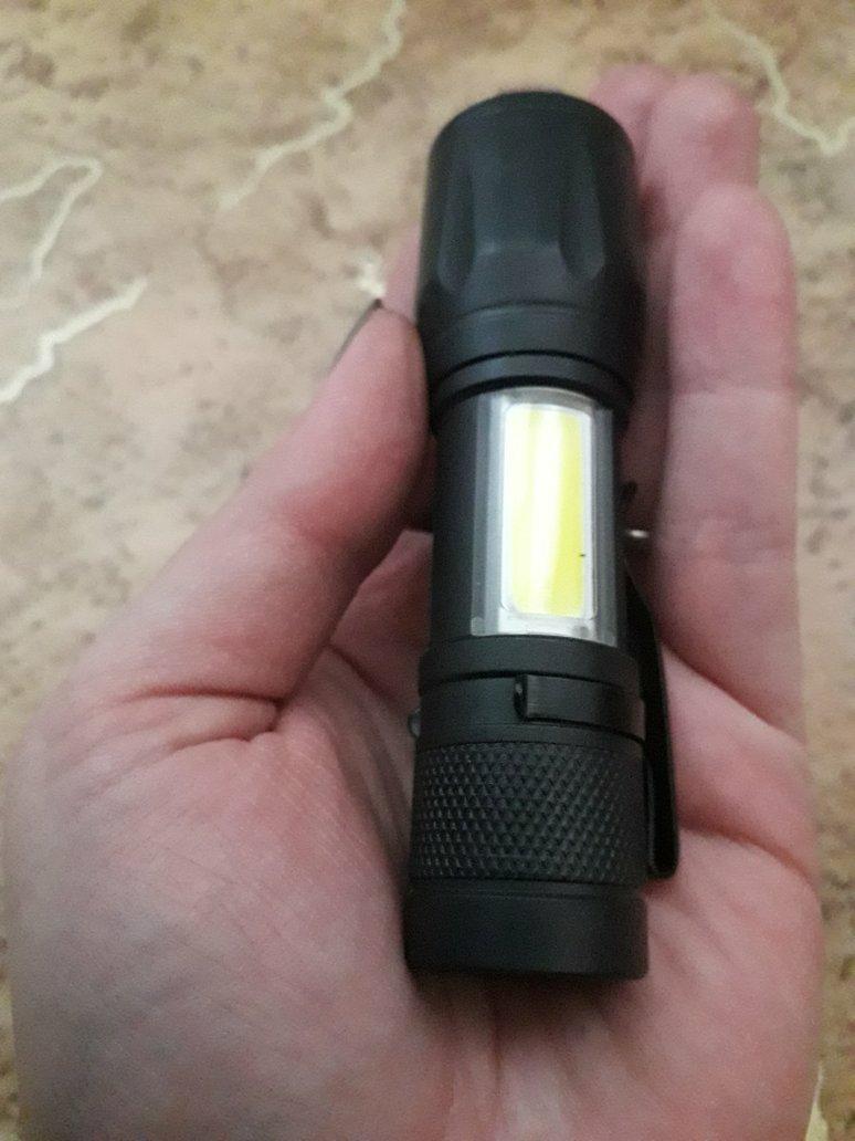 Rechargeable Tactical Flashlight 3.0 - Mini Telescopic COB Glare LED Flashlight photo review