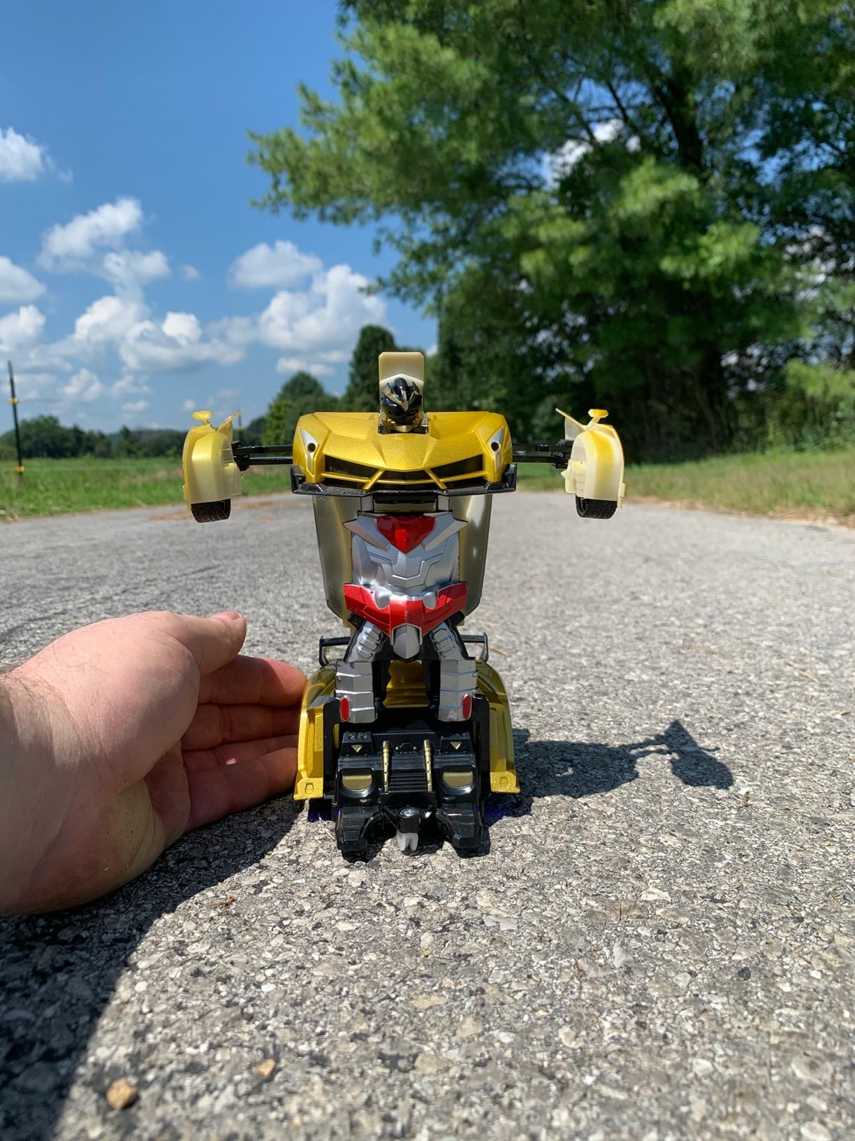 Remote Control Transforming Robot Car photo review