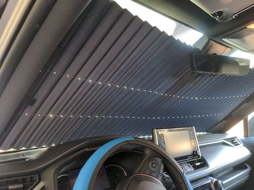 Retractable Car Windshield Sun Shade Cover photo review