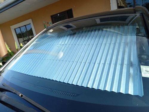 Retractable Car Windshield Sun Shade Cover photo review