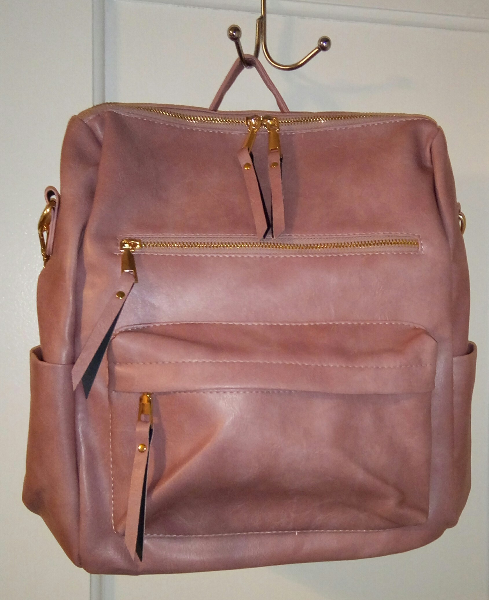 Vintage Large Capacity Soft Leather Backpack photo review