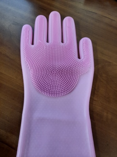 Scrubbing Gloves Dishwashing Cleaning Gloves photo review