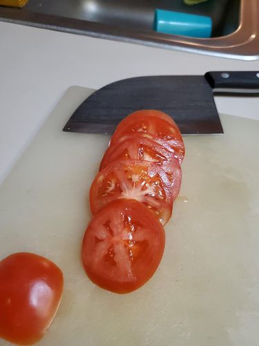 Chef's Cleaver for Meat Cutting, Hand-forged Stainless Steel photo review