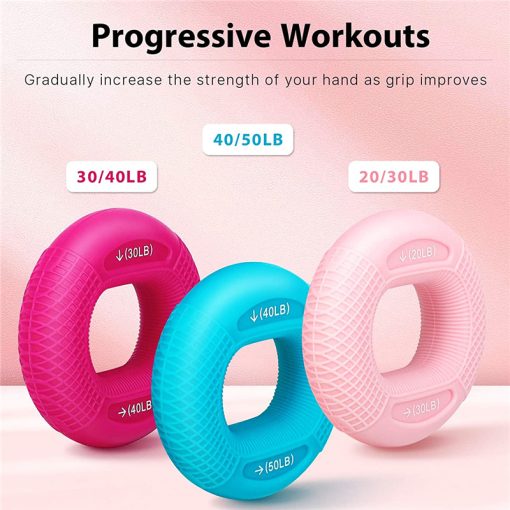 Silicone Hand Grip Trainer for Finger Strengthening