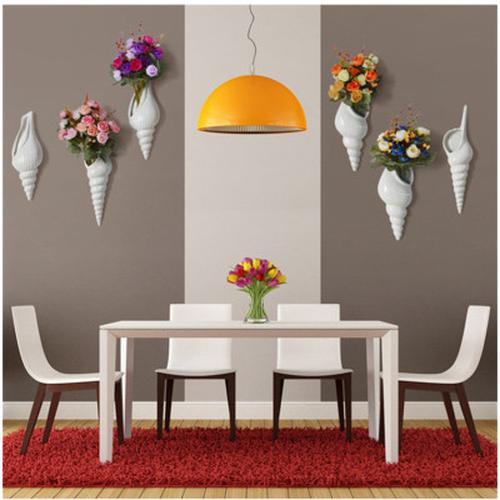 Modern Three-Dimensional Conch Shell Wall Vase For Home Bar Decoration