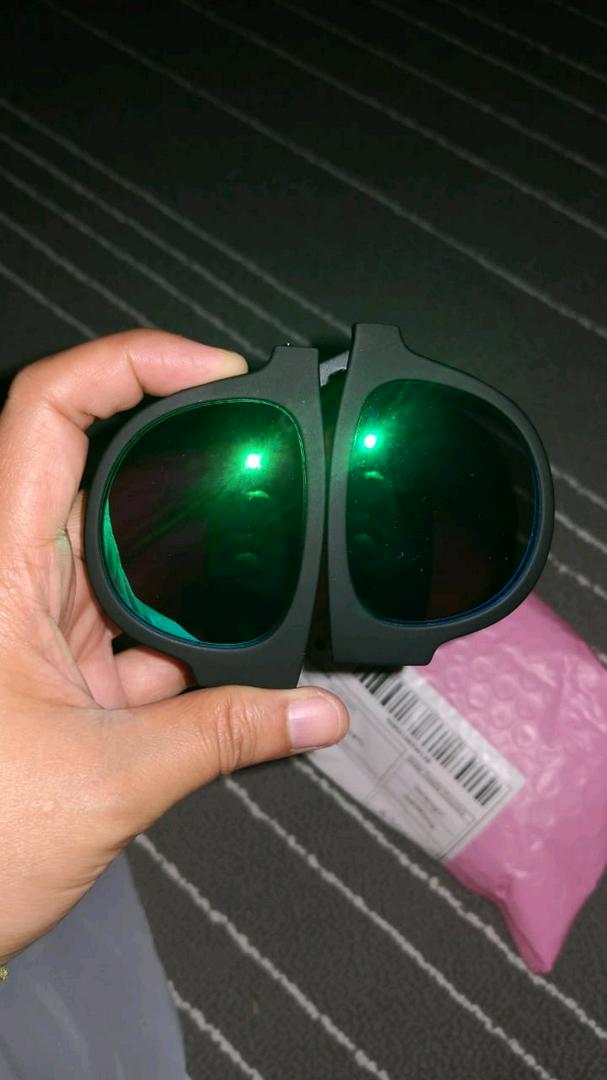 Polarized Slap Sunglasses Wrap Bracelet - Foldable Sun Glasses for Men Women photo review