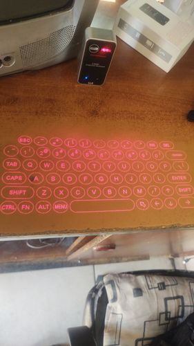 Smart Projected Keyboard for PC, Phone & Tablet | Wireless Laser Keyboard photo review