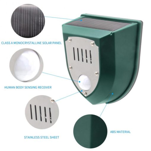 Solar Animal Repeller for Dogs, Cats, and Birds