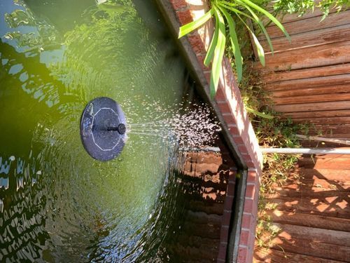 Solar-Powered Bird Fountain Kit, Outdoor Beautification Solar Fountain Pump photo review