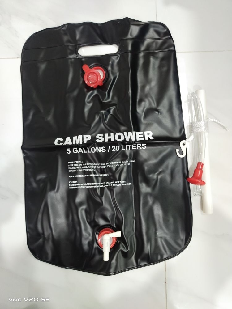 Portable Camping Solar Shower Bag Solar Heated Shower Bag 20/40L photo review