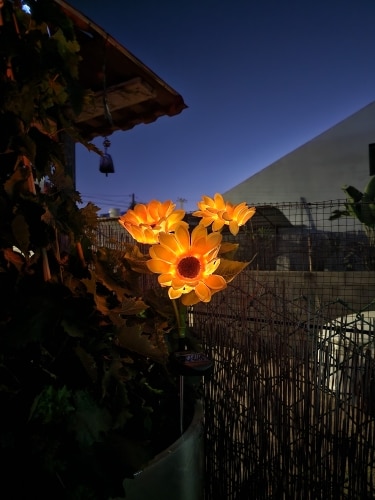 Outdoor Garden Decoration Solar Sunflower Lawn Lamp photo review