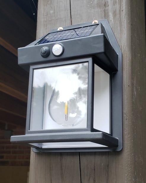 Outdoor Solar Wall Lamp Waterproof Lamp Induction photo review