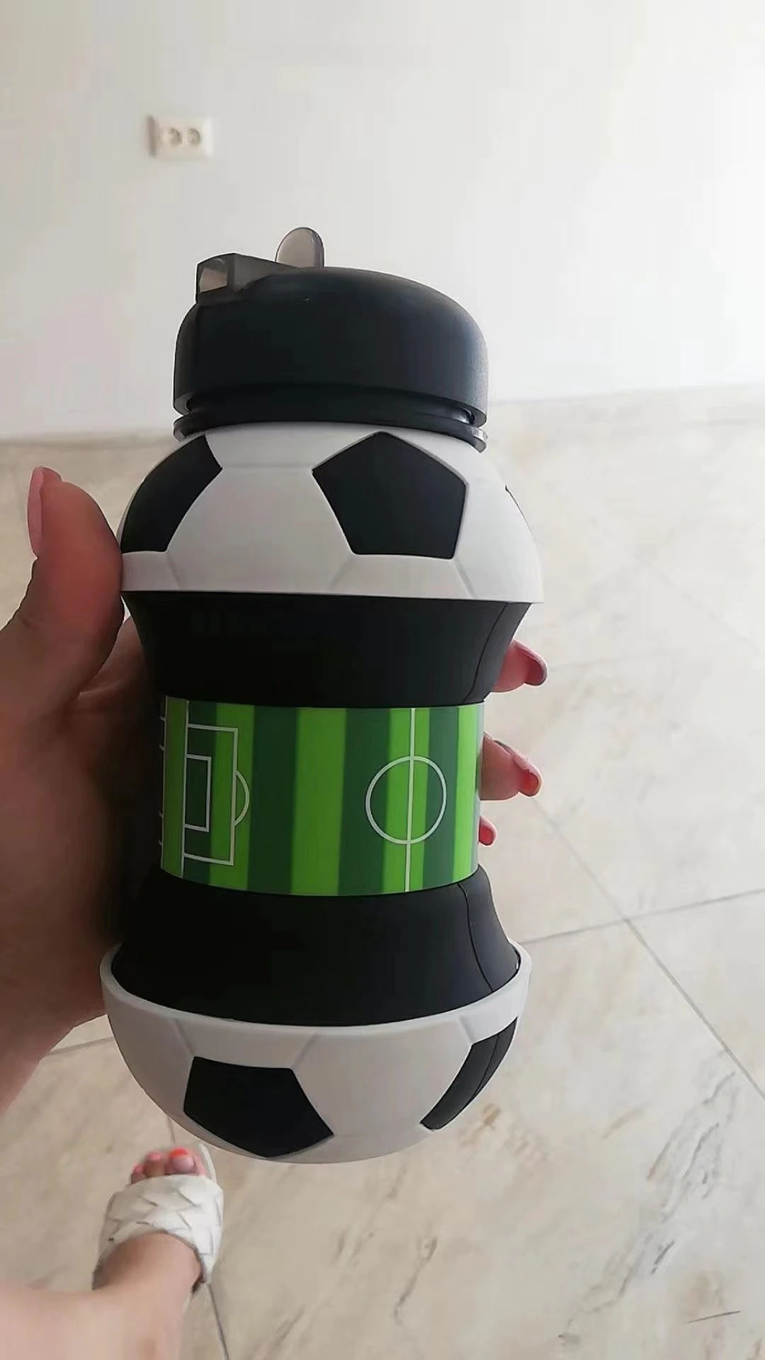 Sports Collapsible Water Bottle Foldable for Kids photo review