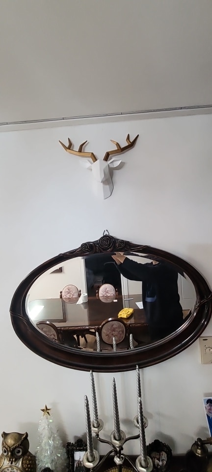 3D Nordic Deer Head Sculpture Home Decoration photo review