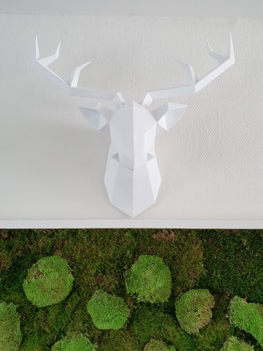 3D Nordic Deer Head Sculpture Home Decoration photo review