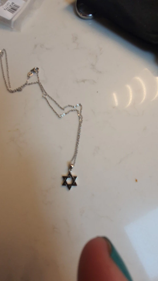 Star of David Twelve Tribes of Israel Pendant Necklace. photo review